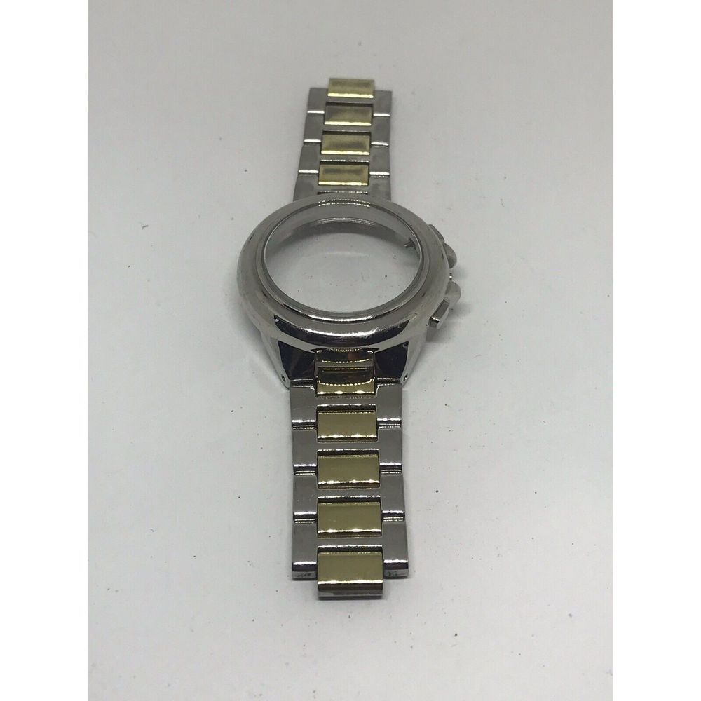 Michael Kors Watch Bracelet Links Case Use For Parts Used Band Z257 20mm Twotone